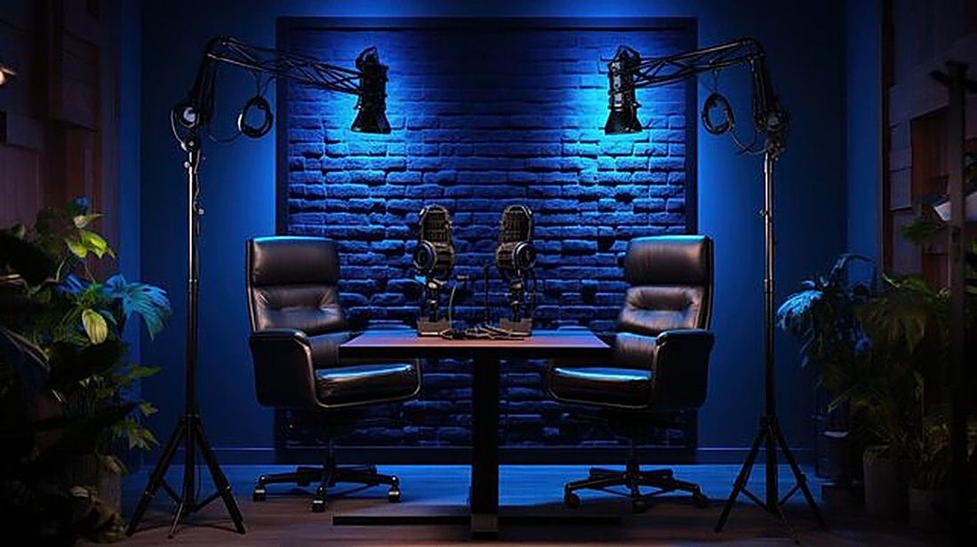 Podcast recording setup