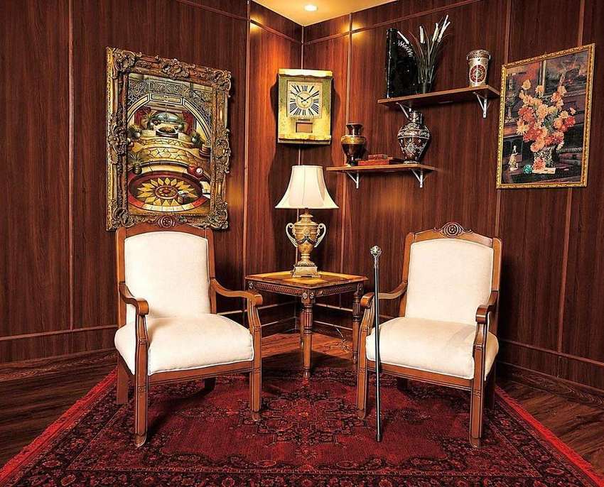 Classic vintage interview corner, alternate angle